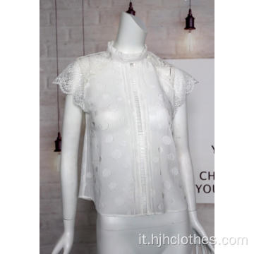 Pullover floreale taglio chiffon da donna